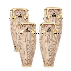 LP Galaxy Giovanni Wood Congas with bango کونگا ست 4 لنگه با بانگو و پایه دست ساز بسیار مقاوم کد3814