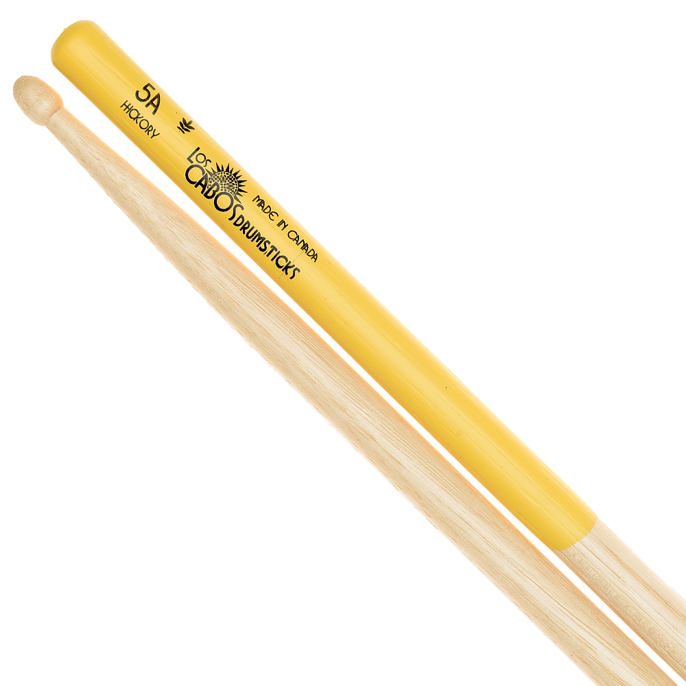 Los Cabos LCD5AYJ 5A Yellow Jacket Hickory Drumsticks استیک لوس کابوس کانادایی 5A گریپ دار کد 4555