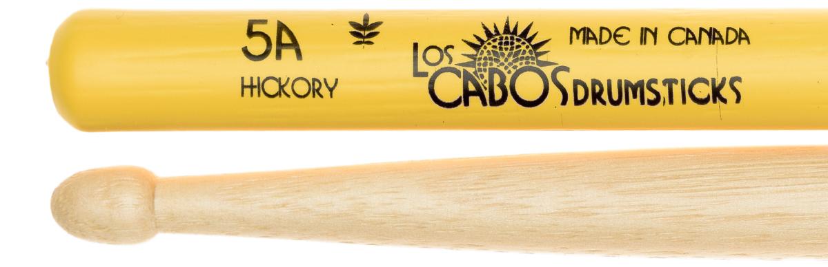 Los Cabos LCD5AYJ 5A Yellow Jacket Hickory Drumsticks استیک لوس کابوس کانادایی 5A گریپ دار کد 4555