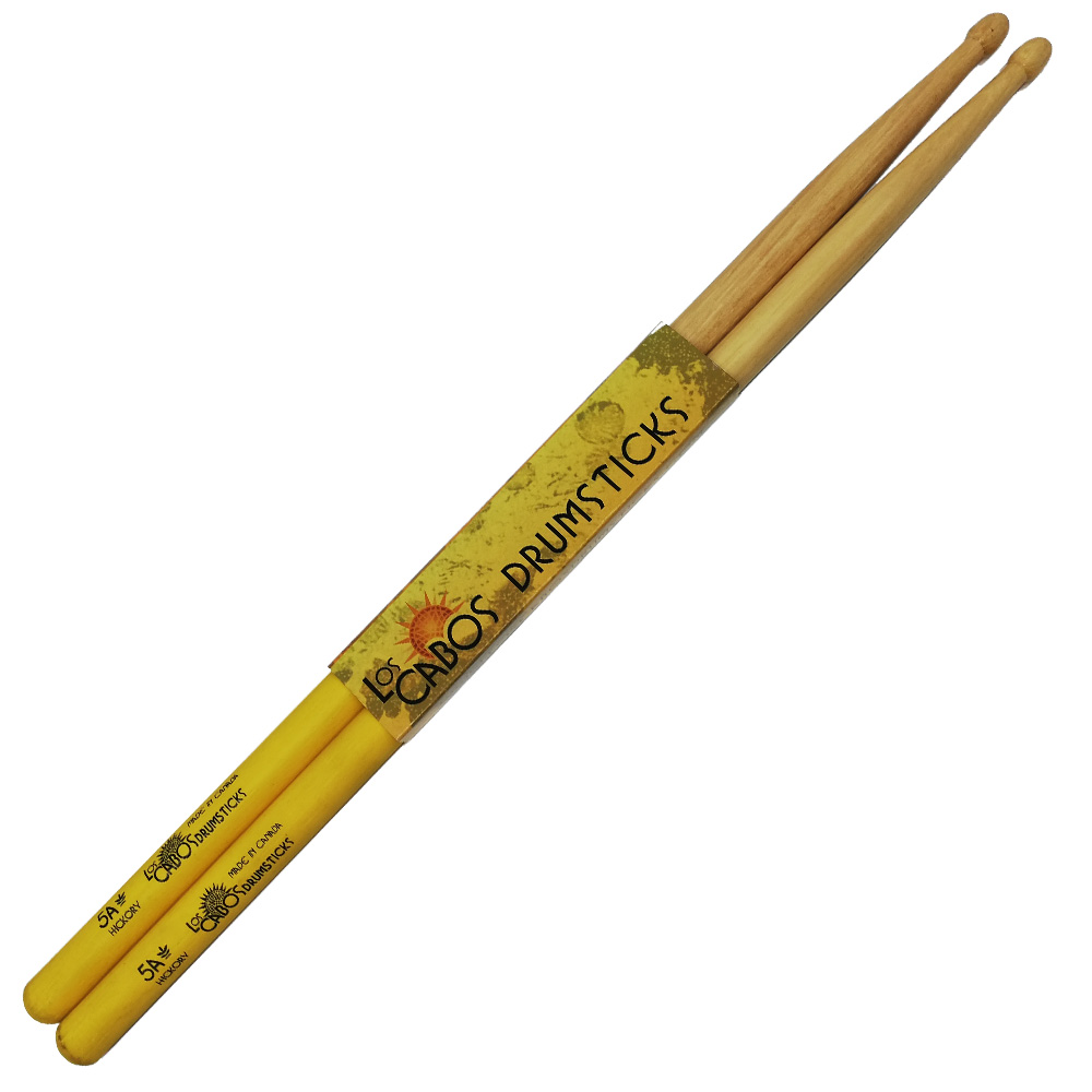 Los Cabos LCD5AYJ 5A Yellow Jacket Hickory Drumsticks استیک لوس کابوس کانادایی 5A گریپ دار کد 4555