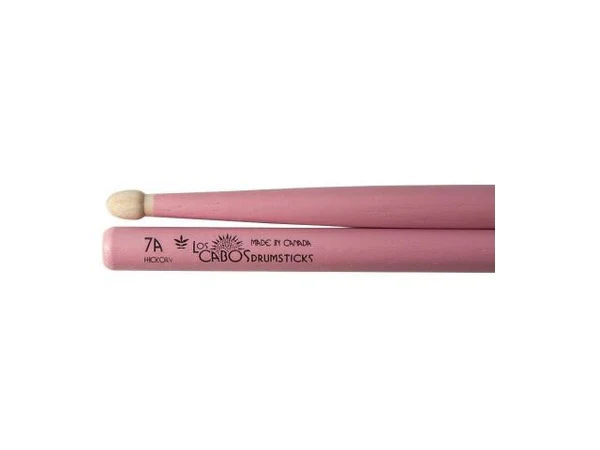 استیک لوس کابوس کانادایی Los Cabos - 7A Pink White Hickory Drumsticks  7A کد 4025